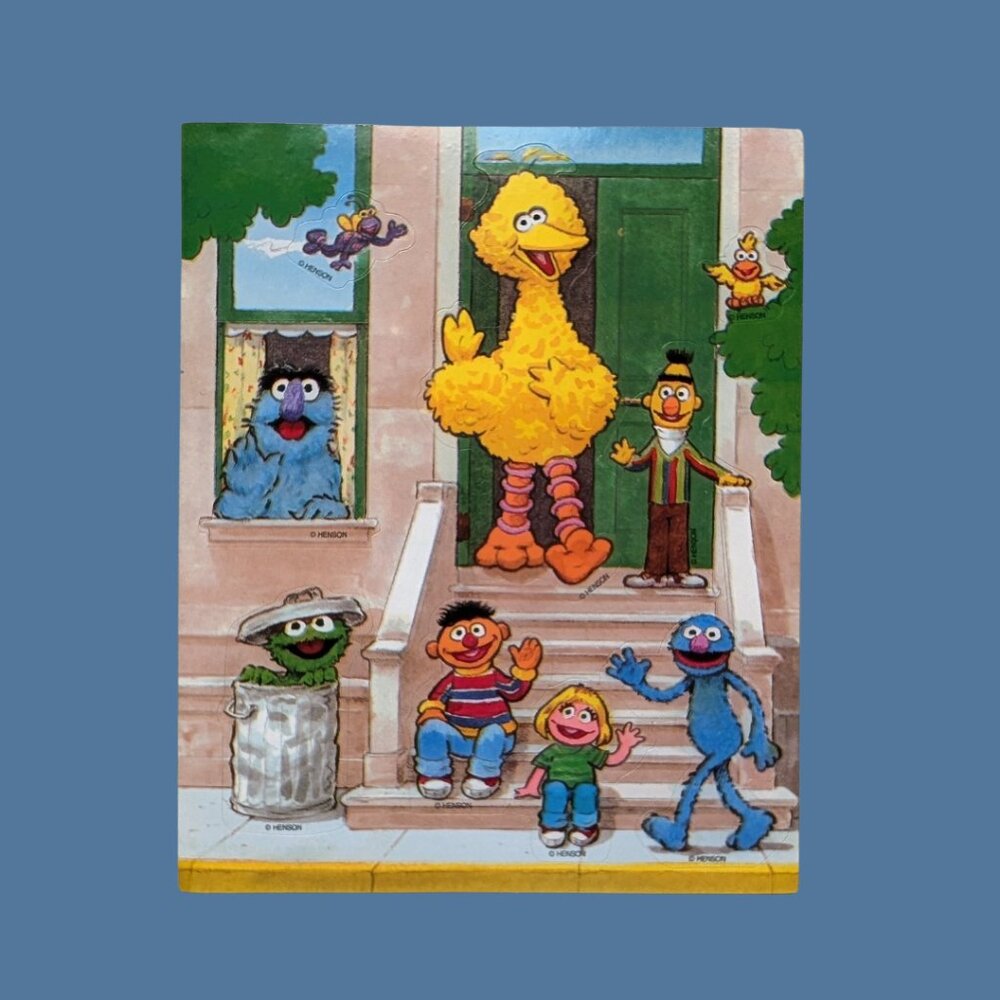 10/$25 Vintage Sesame Street Sticker Sheet Early 90s Gibson Greetings